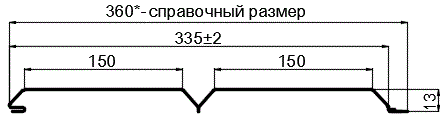 Фото: Софит перфор. Lбрус-XL-14х335 (ECOSTEEL_MA-01-Беленый Дуб-0.5) в Волоколамске