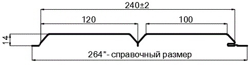 Фото: Сайдинг Lбрус-15х240 (ПЭ-01-3011-0.4±0.08мм) в Волоколамске