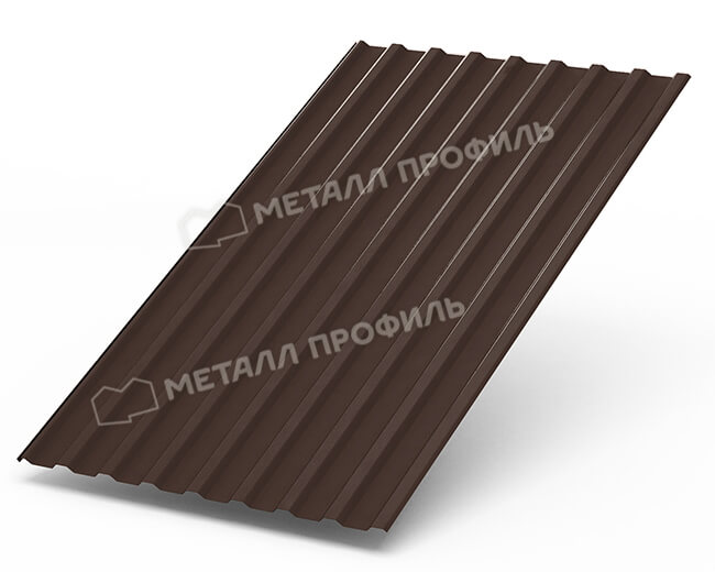 Профнастил МП20 х 1100 - R (Steelmatt-20-8017-0.4±0.08мм) в Волоколамске