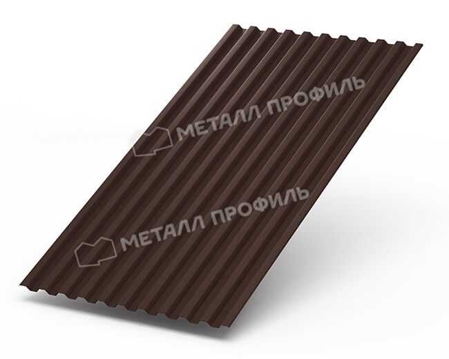 Профнастил С21 х 1000 - B (Steelmatt-20-8017-0.4±0.08мм) в Волоколамске