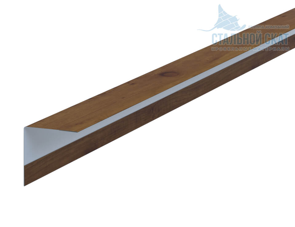 Фото: Планка угла наружного 30х30х3000 (ECOSTEEL_T-12-Дуб-0.45) в Волоколамске